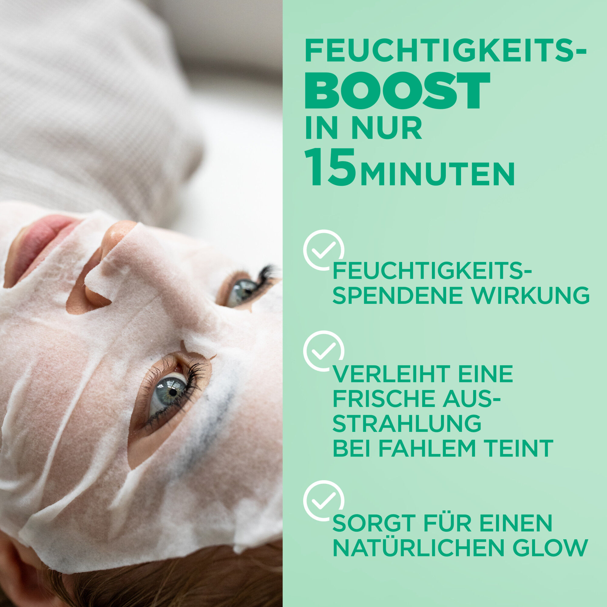 SkinActive Hydra Bomb Tuchmaske Gruner Tee 28g