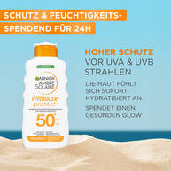 Ambre Solaire Hydra Protect+ Sonnenschutz-Milch 24h LSF50+ 175ml